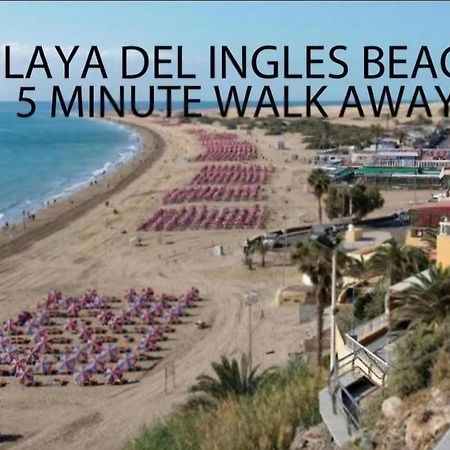 Ocean Front Cozy 2 Bedroom, 3 Beds Spacious- Netflix, Pool, Beach Lift & Fast Wifi Playa del Inglés Extérieur photo